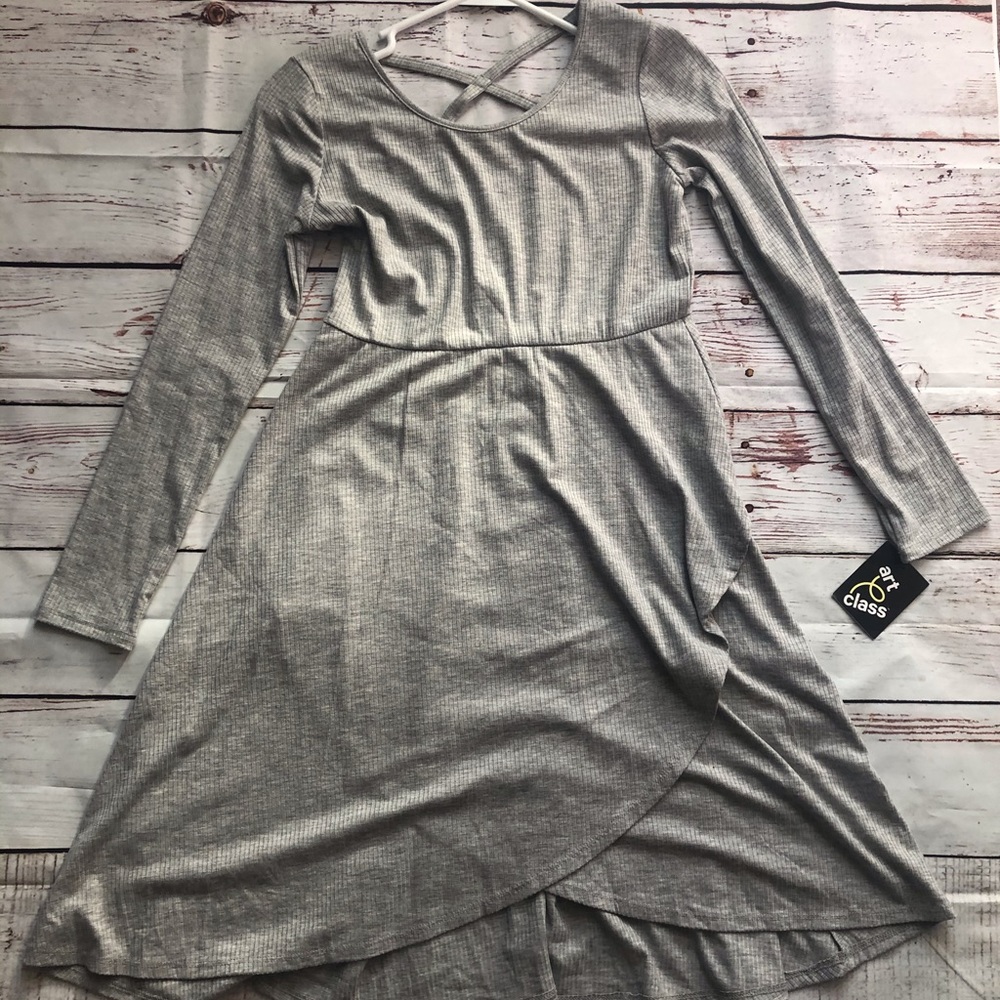 Girls Art Class Gray Thermal Skater Dress (10/12)